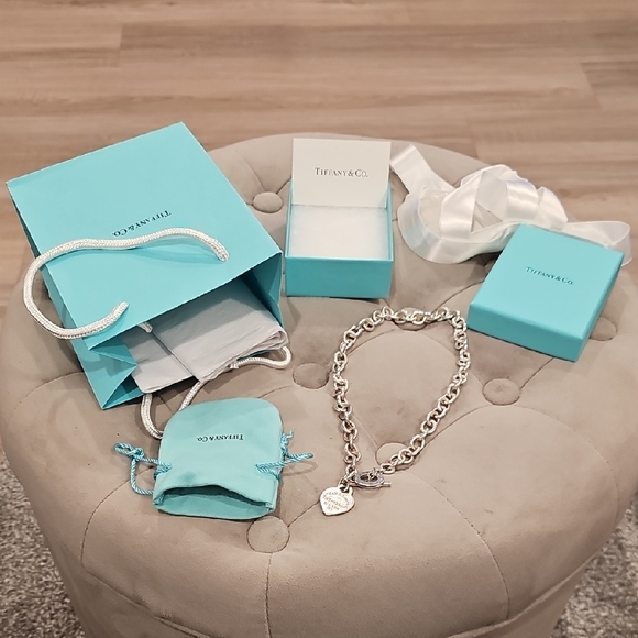 Tiffany & Co. Jewelry - Tiffany & Co. Silver Heart Tag Toggle Necklace